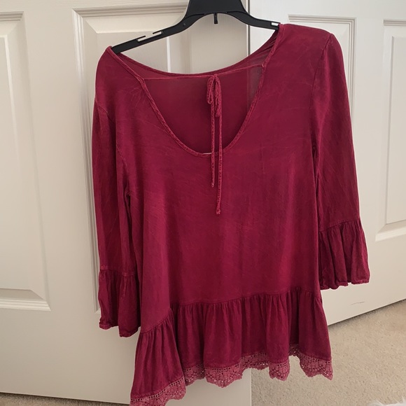 Altar’d State Maroon Top - Picture 4 of 5